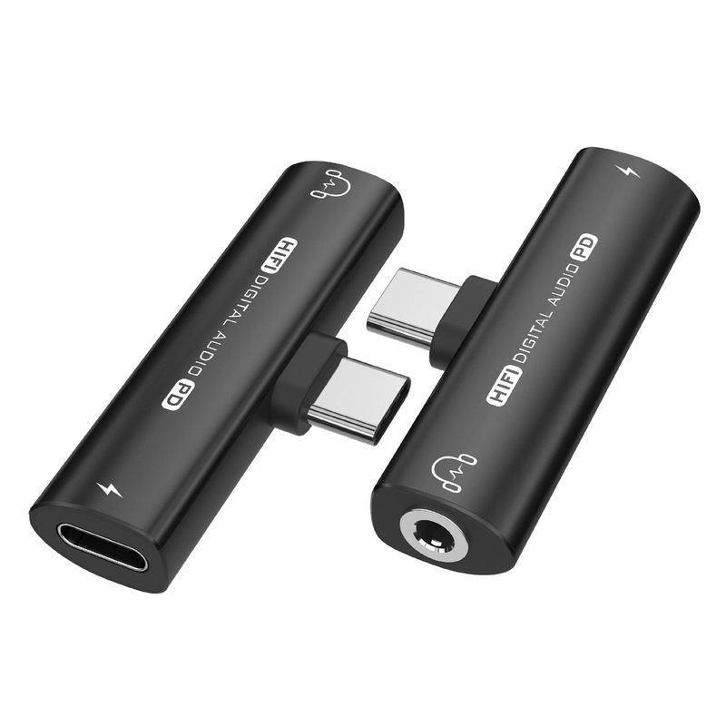 "Cyber" 2 In 1 Type-C Audio Adapter