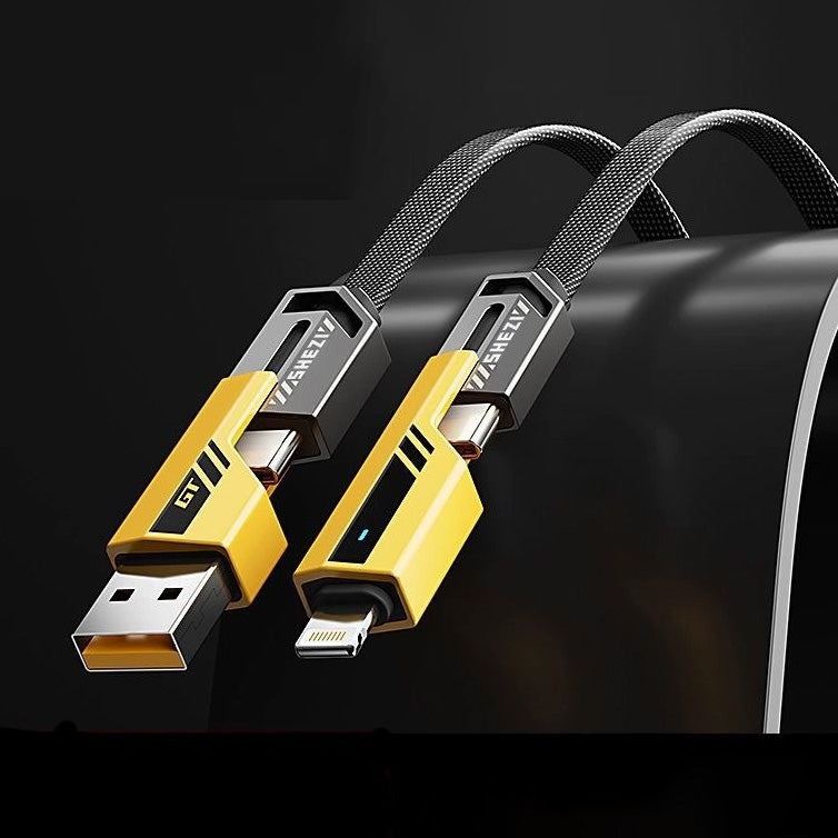 "Cyber" 4 in 1 Fast Charge Cable One Fits All Your Devices