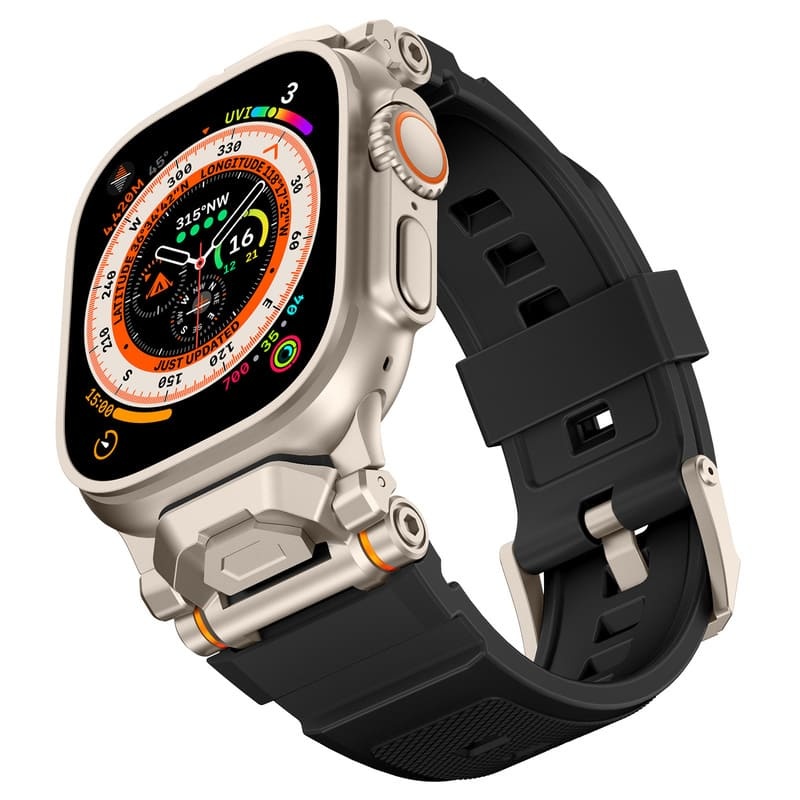 Explore Metal Connector Silicone Strap For Apple Watch | ChubbyCable