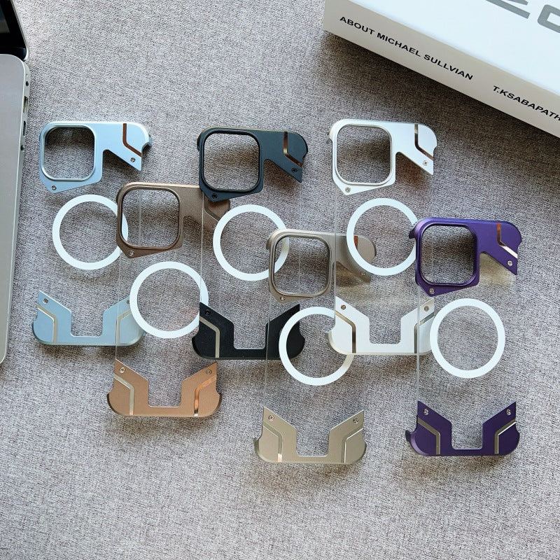 Frameless Metal Magnetic Phone Case For iPhone