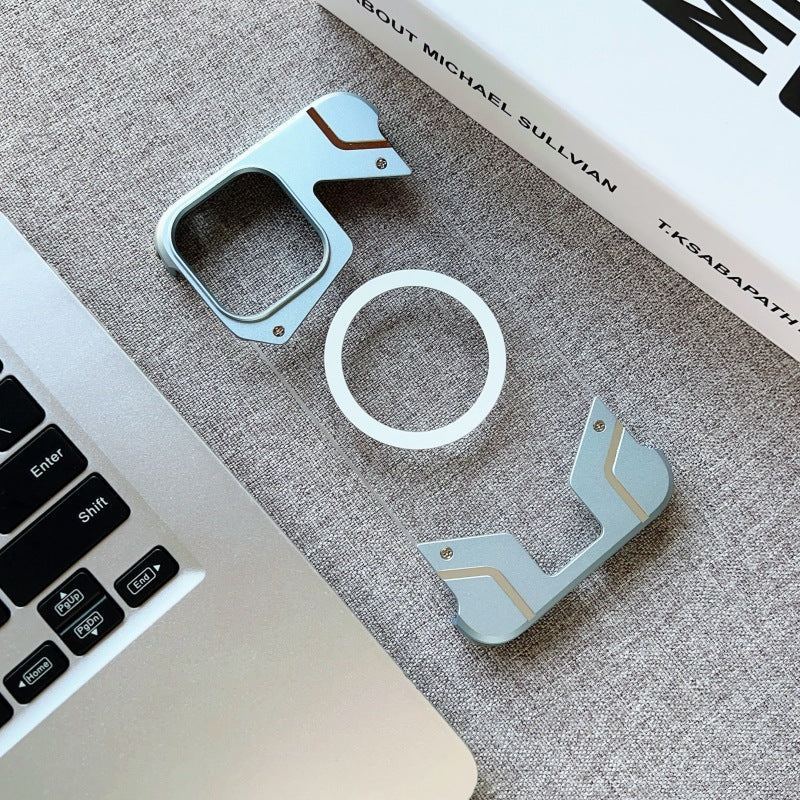 Frameless Metal Magnetic iPhone Case - Eco-Friendly, Lightweight & Durable