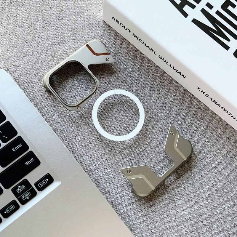 Frameless Metal Magnetic Phone Case For iPhone