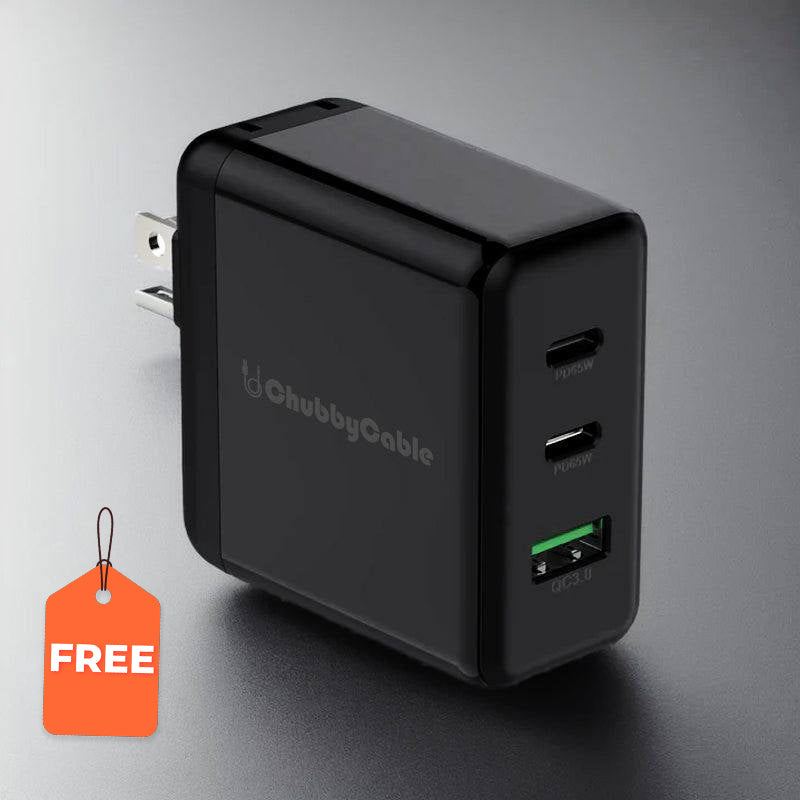 Free "Chubby GaN" 65W 3-Port Charger