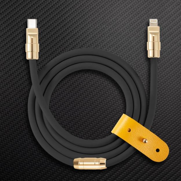 "Golden Chubby" Custom Gilded Fast Charge Cable