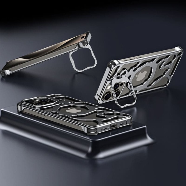 Ice Cooling Skeleton Case with Invisible Stand