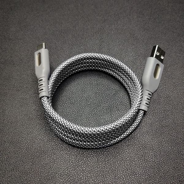 Magnetic Absorption Retractable Charging Cable - Convenient Storage & PD100W Fast Charging