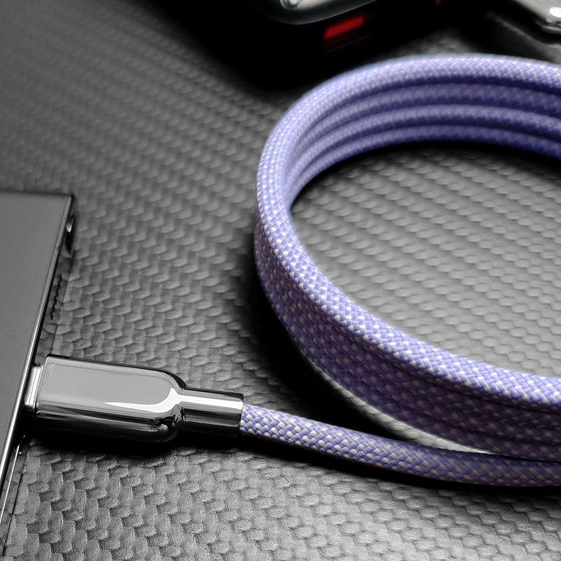 "MagiConnect" ‌‌240W Rainbow Magnetic Retractable Charging Cable‌ C+Lightning