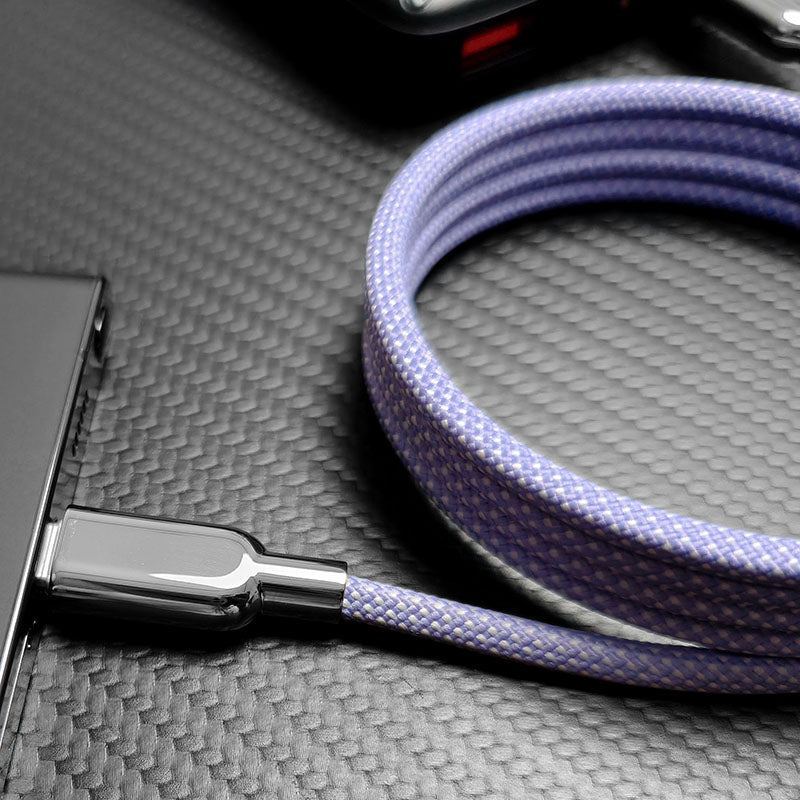 "MagiConnect" 240W Rainbow Magnetic Retractable Charging Cable C+Lightning
