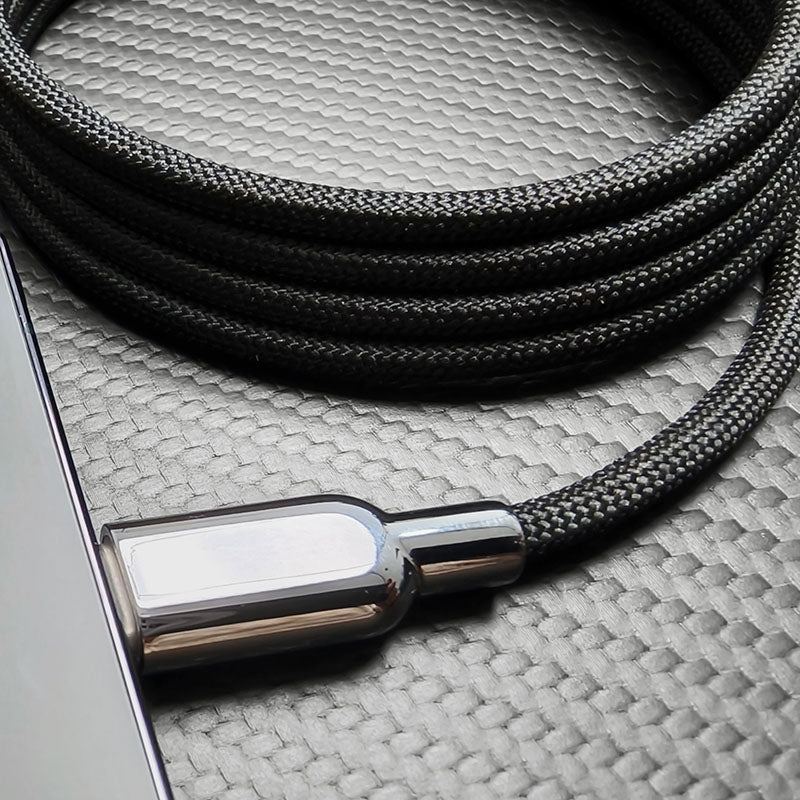 "MagiConnect" 240W Rainbow Magnetic Retractable Charging Cable C+Lightning