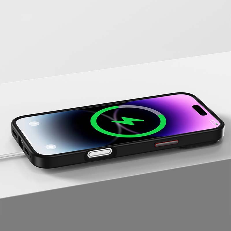 Magnetic Matte Full-Coverage Case for iPhone 16