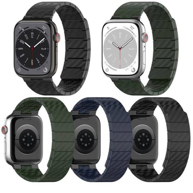 "Magnetic iWatch Band" Carbon Fiber Loop For Apple Watch