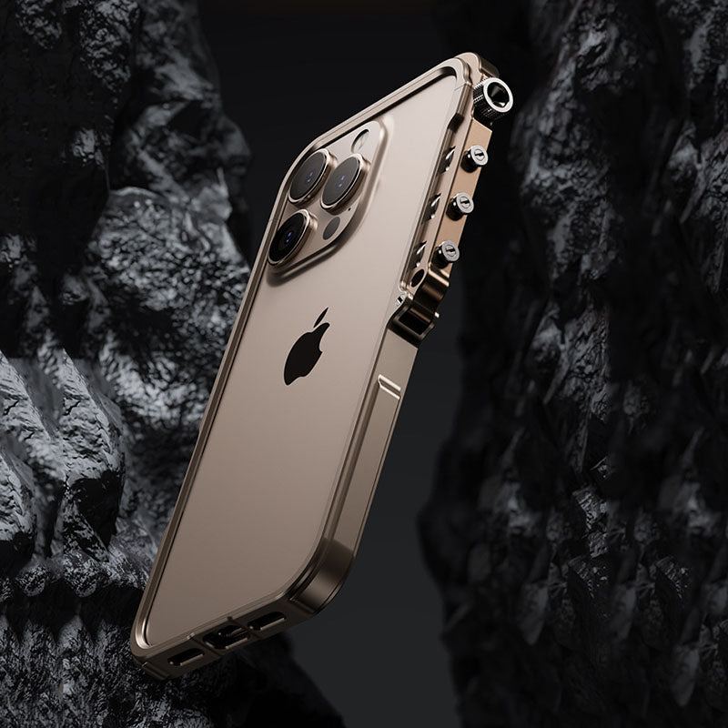 Mechanical Arm Frame Metal Shockproof Full Cover Phone Case For iPhone