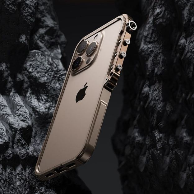 Mechanical Arm Frame Metal Shockproof Full Cover Phone Case For iPhone