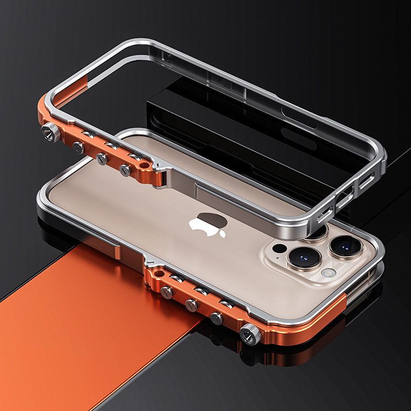Mechanical Arm Frame Metal Shockproof Full Cover Phone Case For iPhone