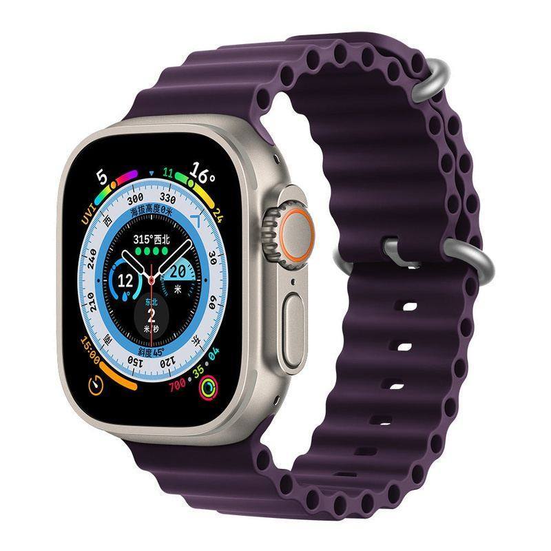 "Mechanical iWatch Strap" Two-color Silicone Loop For Apple Watch