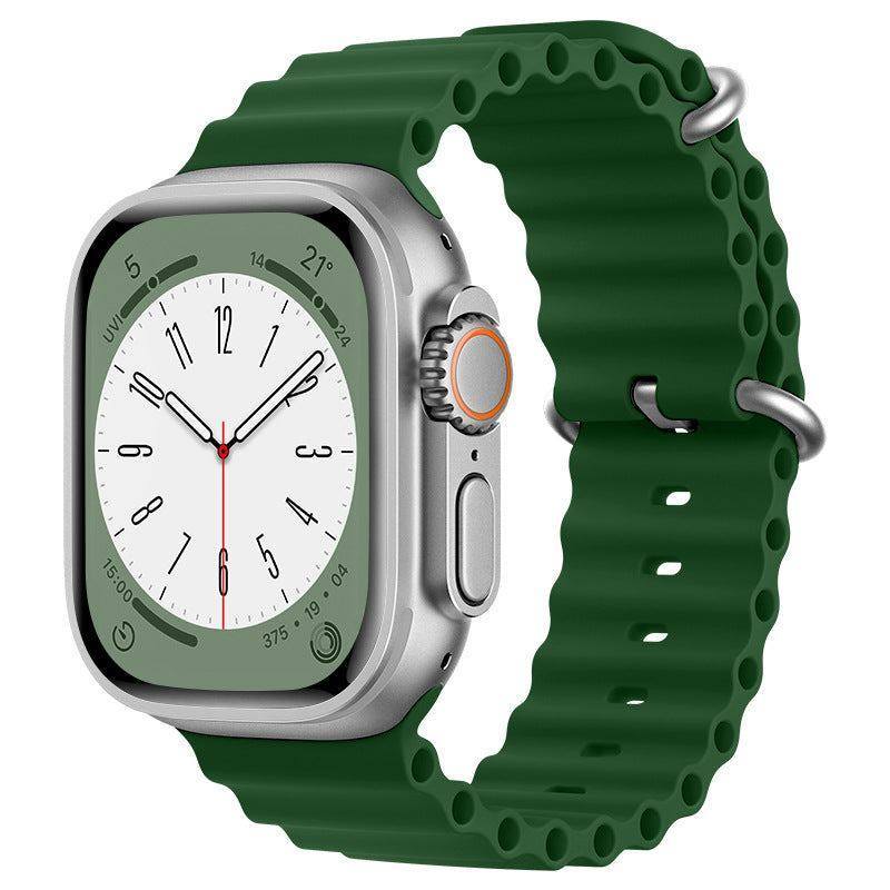 "Mechanical iWatch Strap" Two-color Silicone Loop For Apple Watch
