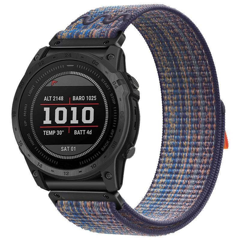 Multi-Color Loopback Nylon Quick Release Strap for Garmin