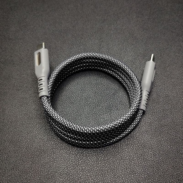 "Neon Chubby MagSnap" Magnetic Retractable Fast Charging Cable
