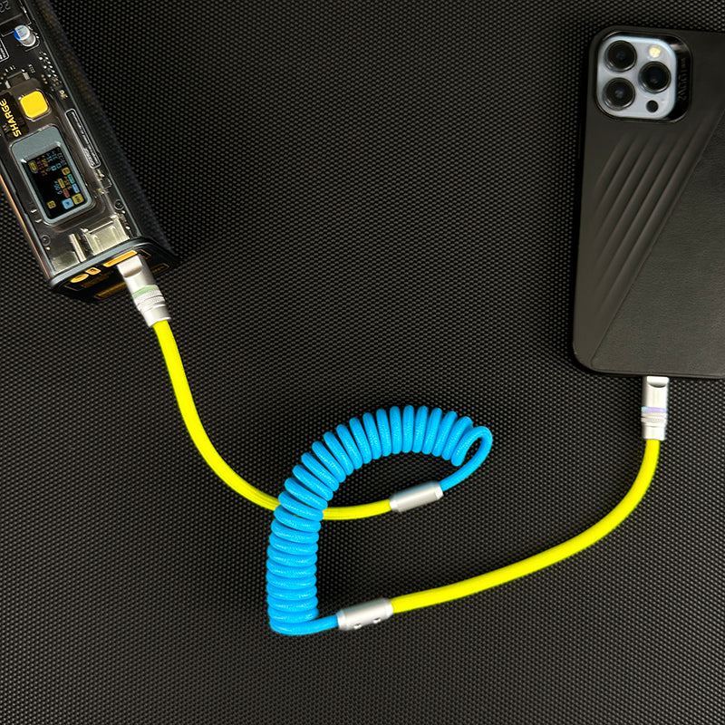"Neon Chubby" New Spring Charge Cable