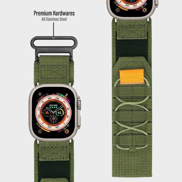 "Outdoor iWatch Strap" Mountaineering Nylon Canvas Loop For Apple Watch