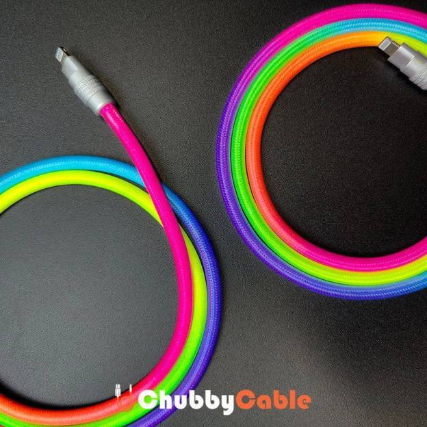 "Rainbow Chubby" Colorful Chubby Cable