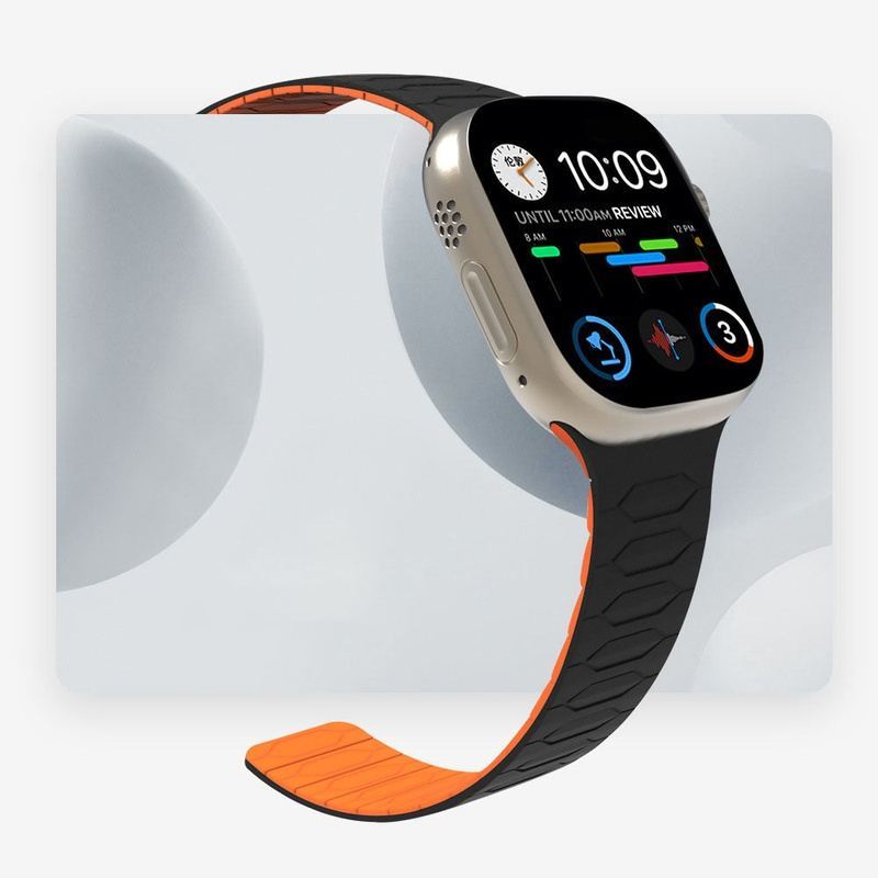 "Sports Band" Dual-color Magnetic Silicone Band for Apple Watch