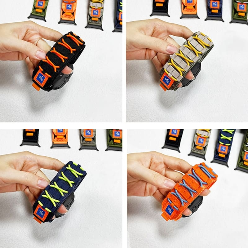 Sports Color Blocking Nylon Woven Band for Galaxy Watch Ultra