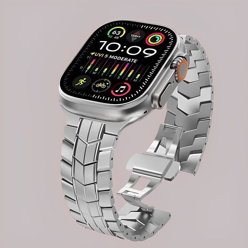 Titanium Alloy Metal Steel Watch Band For Apple Watch | ChubbyCable