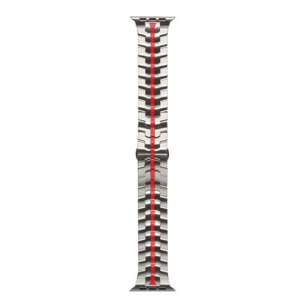 "Two-color iWatch Strap" Stainless Steel Loop With Butterfly Clasp For Apple Watch