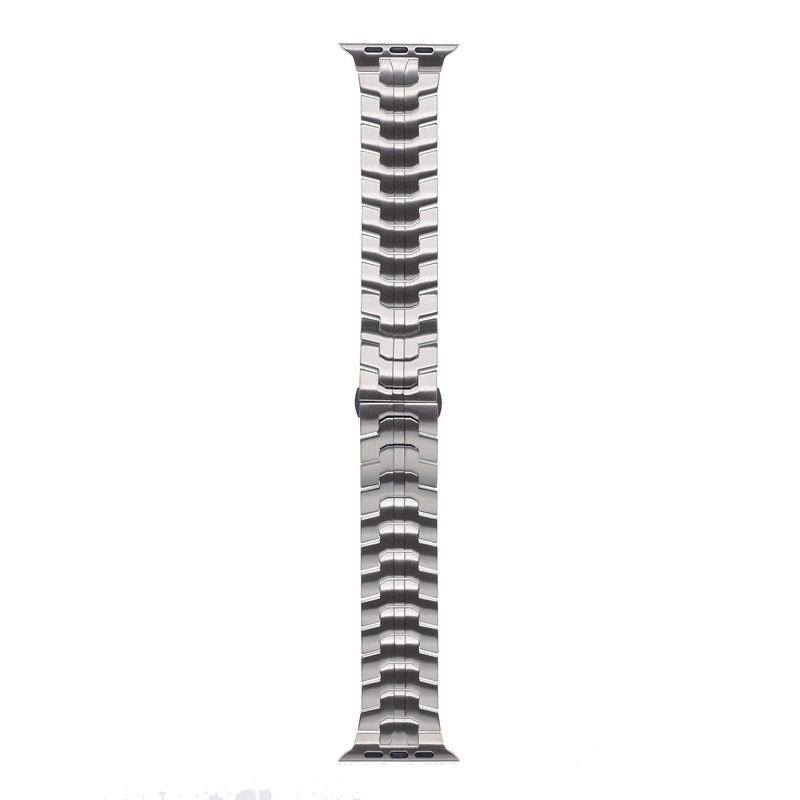 "Two-color iWatch Strap" Stainless Steel Loop With Butterfly Clasp For Apple Watch