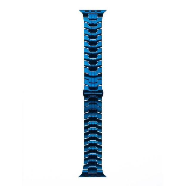 "Two-color iWatch Strap" Stainless Steel Loop With Butterfly Clasp For Apple Watch