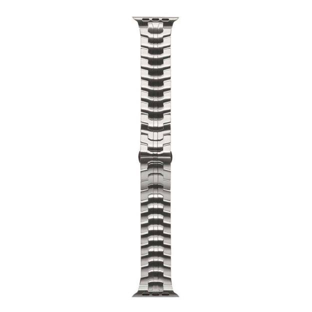 "Two-color iWatch Strap" Stainless Steel Loop With Butterfly Clasp For Apple Watch