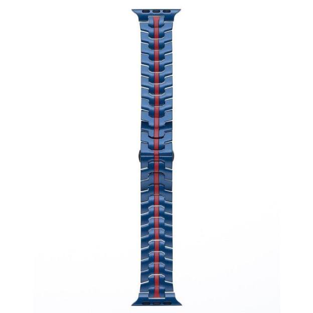 "Two-color iWatch Strap" Stainless Steel Loop With Butterfly Clasp For Apple Watch
