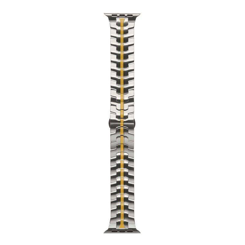 "Two-color iWatch Strap" Stainless Steel Loop With Butterfly Clasp For Apple Watch