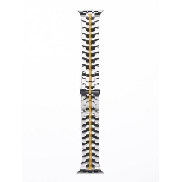 "Two-color iWatch Strap" Stainless Steel Loop With Butterfly Clasp For Apple Watch