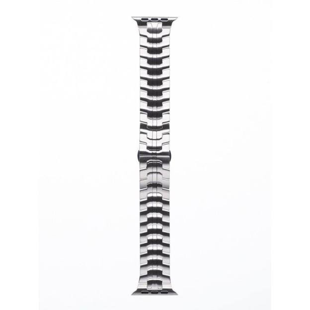 "Two-color iWatch Strap" Stainless Steel Loop With Butterfly Clasp For Apple Watch