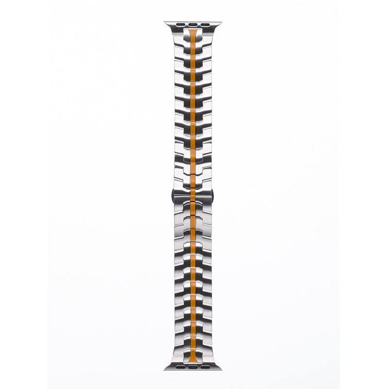 "Two-color iWatch Strap" Stainless Steel Loop With Butterfly Clasp For Apple Watch