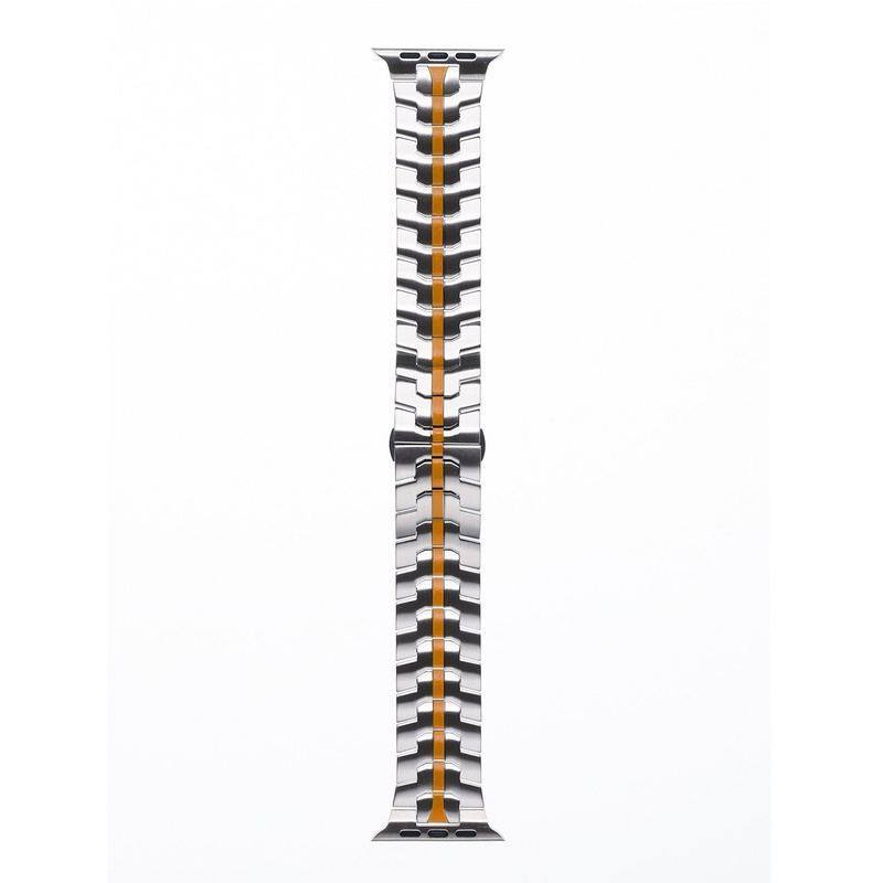 "Two-color iWatch Strap" Stainless Steel Loop With Butterfly Clasp For Apple Watch
