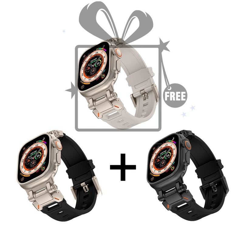 "Ultimate Luxury" TPU Band with Titanium Connector for Apple Watch