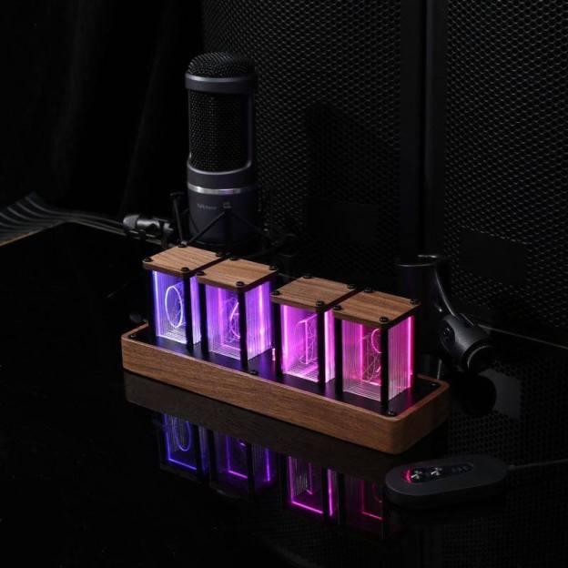 "Vibe" RGB Neon Tube Clock