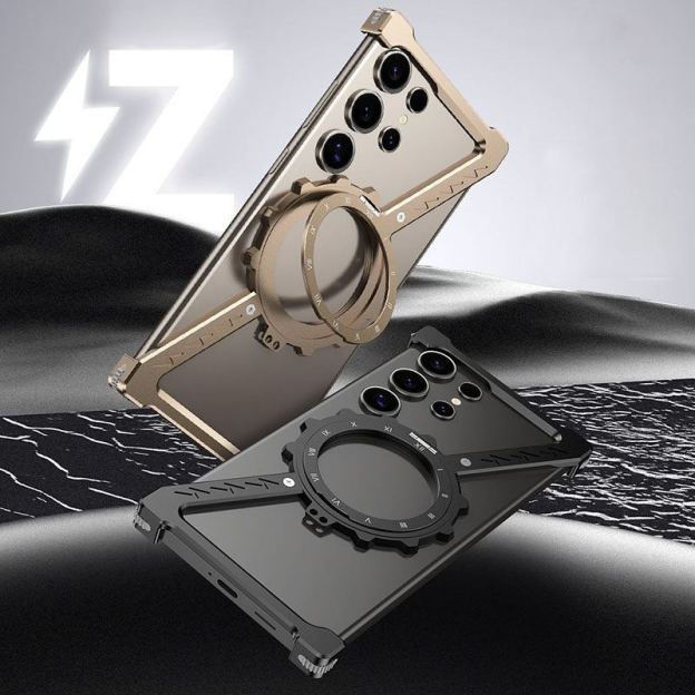 Z-Shaped Metal Heat Dissipation Magnetic Bracket Mobile Phone Case