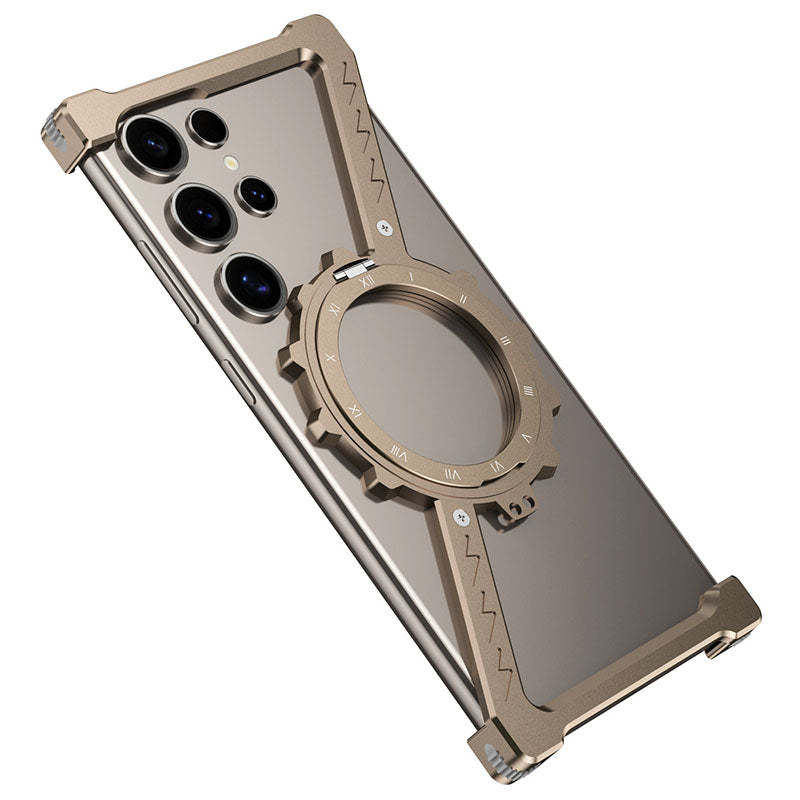 Z-Shaped Metal Heat Dissipation Magnetic Bracket Mobile Phone Case