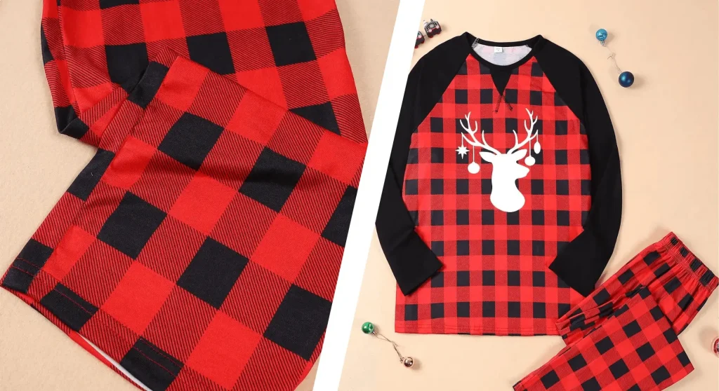 Christmas Reindeer Pattern Christmas Pajamas Set 1 Fashion Christmas Pajamas for Family 6 1