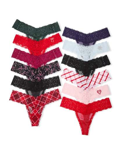 Victoria's Secret 12-Pack Thong Panties Holiday Advent Calendar