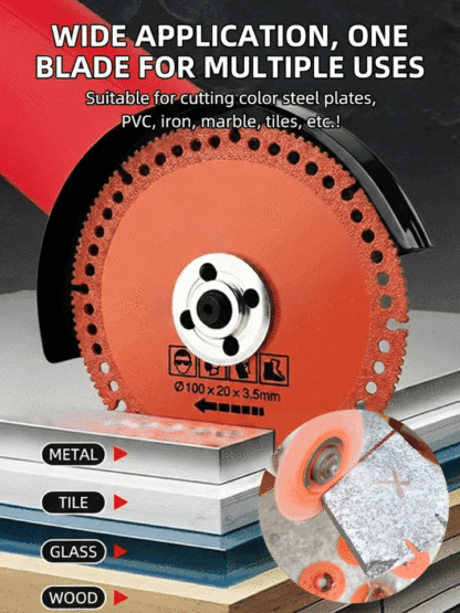 Composite multifunctional wafer cutting brazing slice.