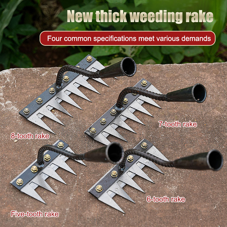 ProWeed™ Detachable Manganese Steel Rake - Durable Tool for Agricultural Weeding