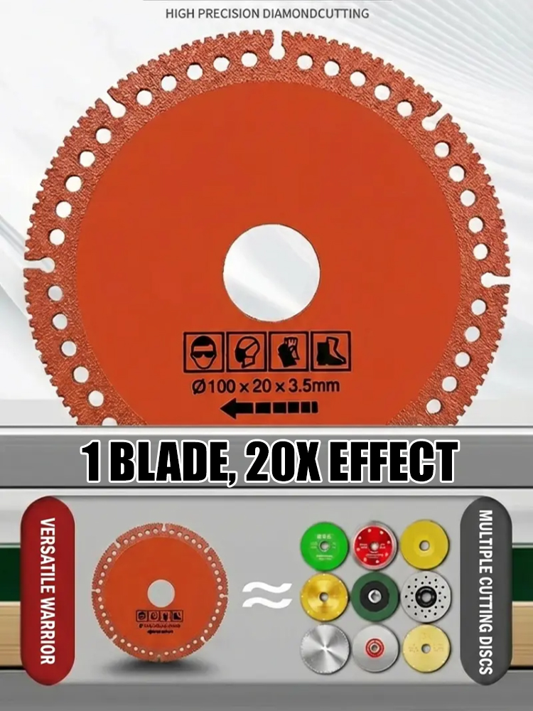 Composite multifunctional wafer cutting brazing slice.