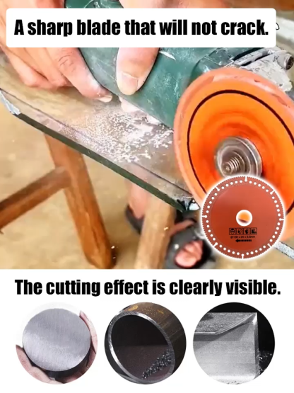 Composite multifunctional wafer cutting brazing slice.