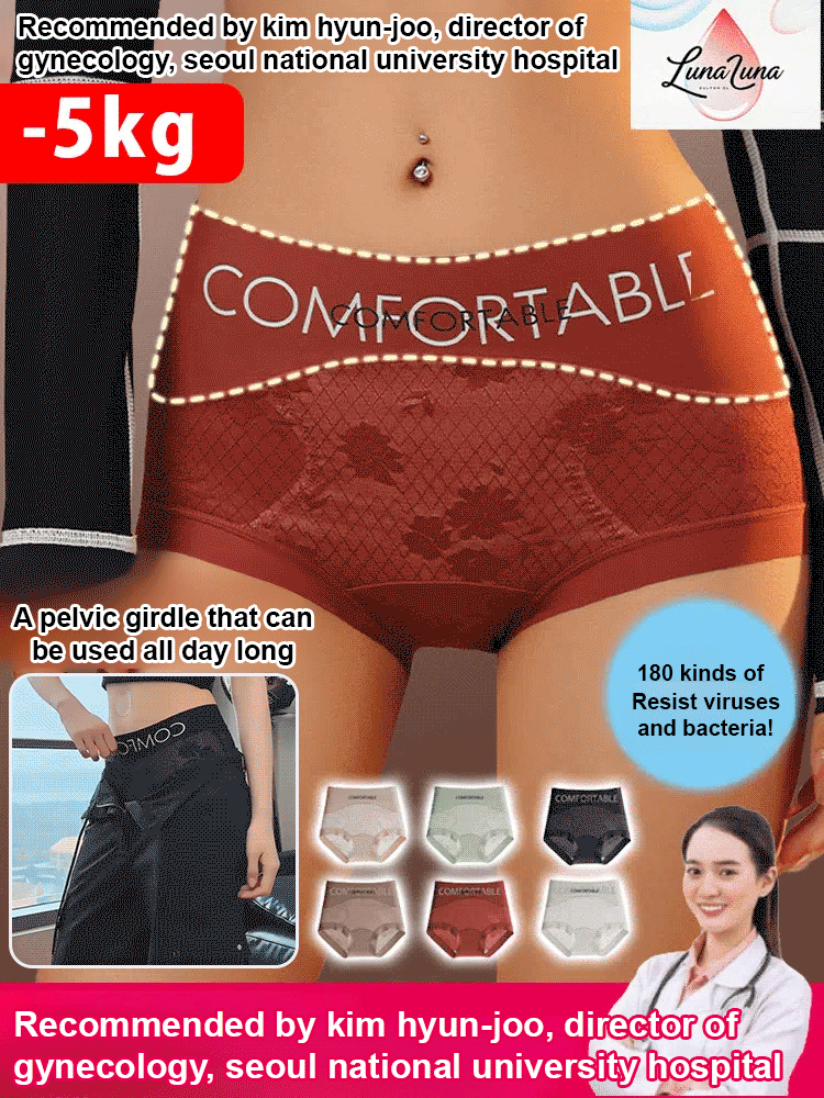 PelvicPro™ High Waist Seamless Lace Panties - Pelvic Support & 99.97% Antibacterial