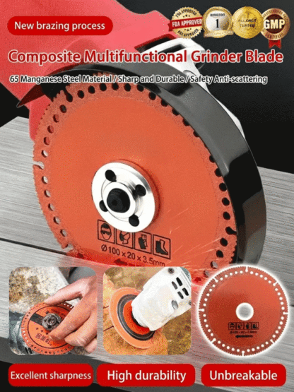 Composite multifunctional wafer cutting brazing slice.